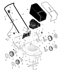 Part Location Diagram of 700005 Briggs and Stratton Knob